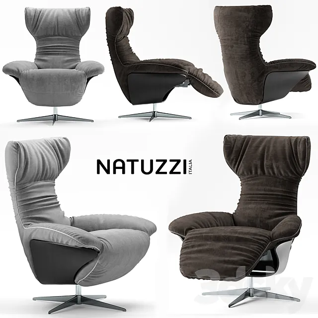 Armchair natuzzi ilia 3ds Max