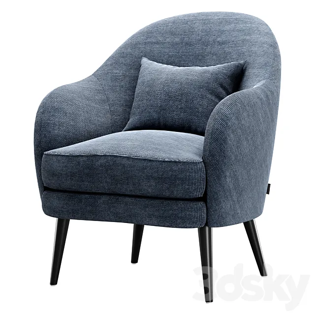 Armchair Newton Dantone 3ds Max