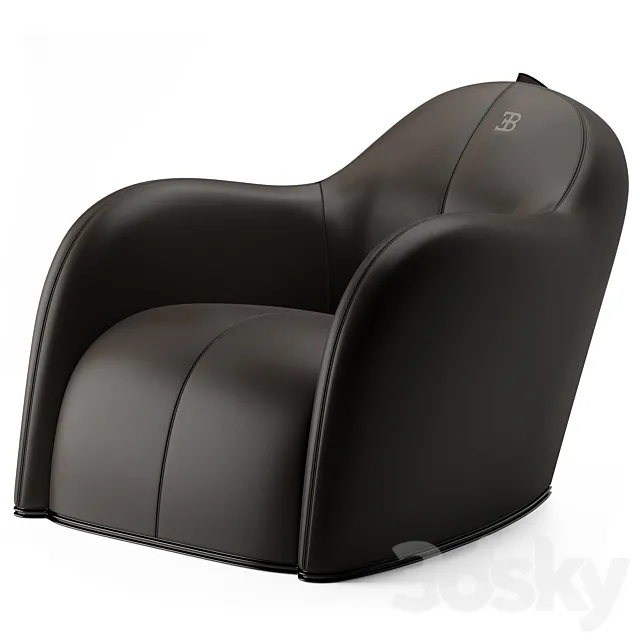 armchair Noire by Bugatti Home 3DSMax File
