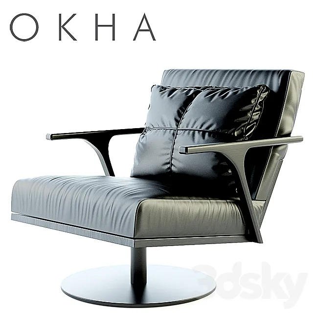 Armchair OKHA STM Swivel Base Armchair 3DS Max Model