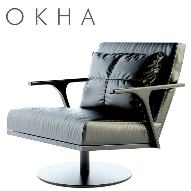 Armchair OKHA STM Swivel Base Armchair 3dsMax Model