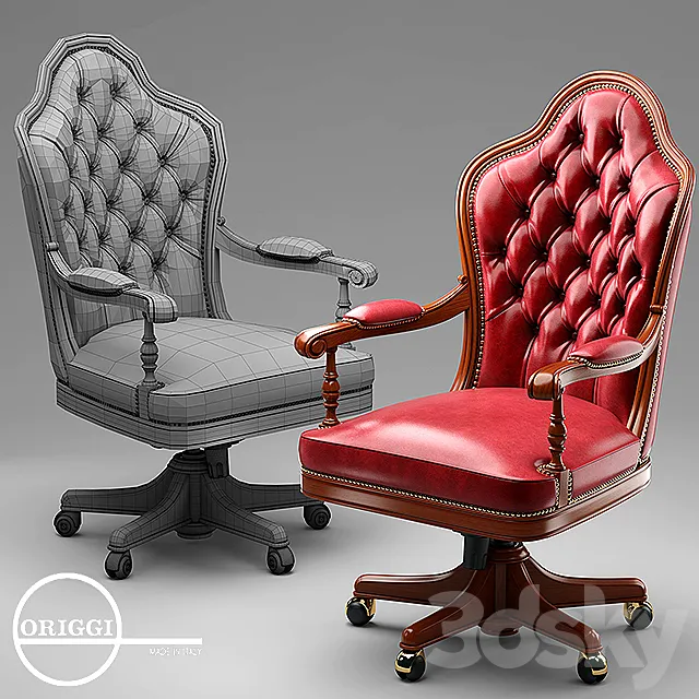 Armchair Origgi Salotti 3DS Max Model