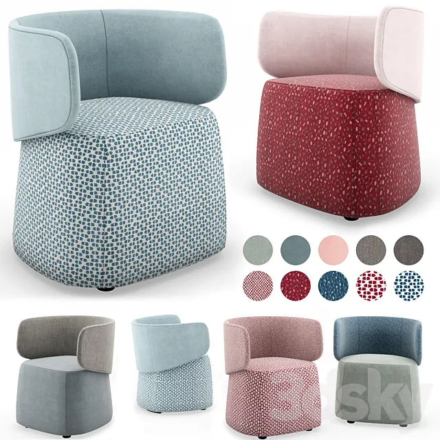 Armchair Origin Novamobili 3DS Max Model