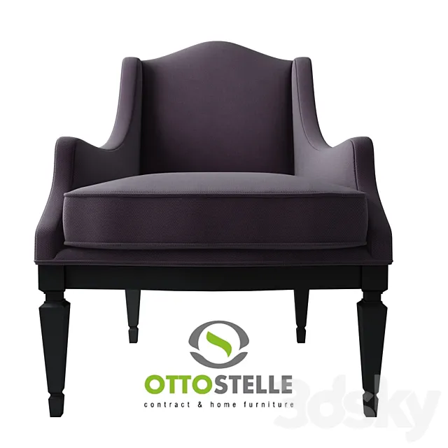 Armchair Ottostelle Emma 3ds Max