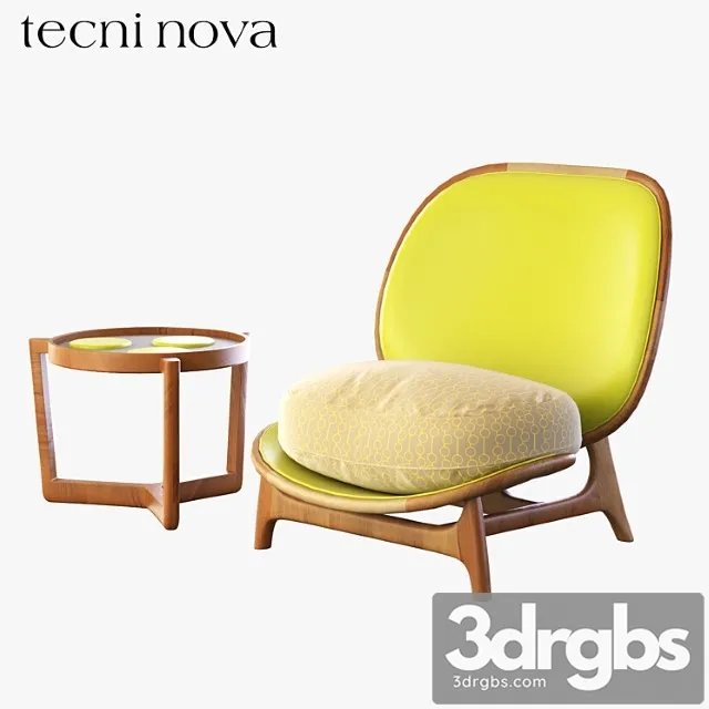 Armchair outdoor yellow tecni nova 3dsmax Download
