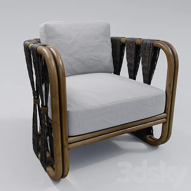 Armchair Palecek 3ds Max