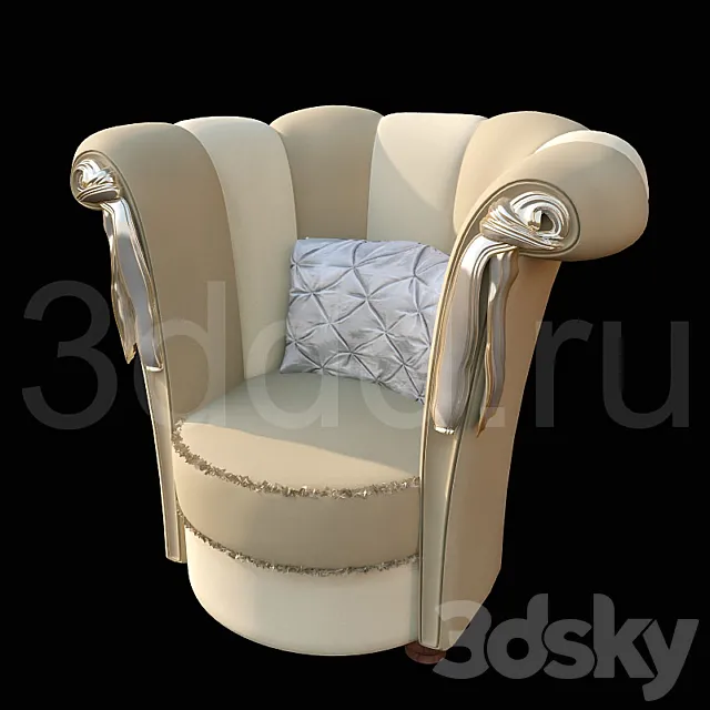 armchair PAOLO LUCCHETTA Tiffany_poltrona 3dsMax Model