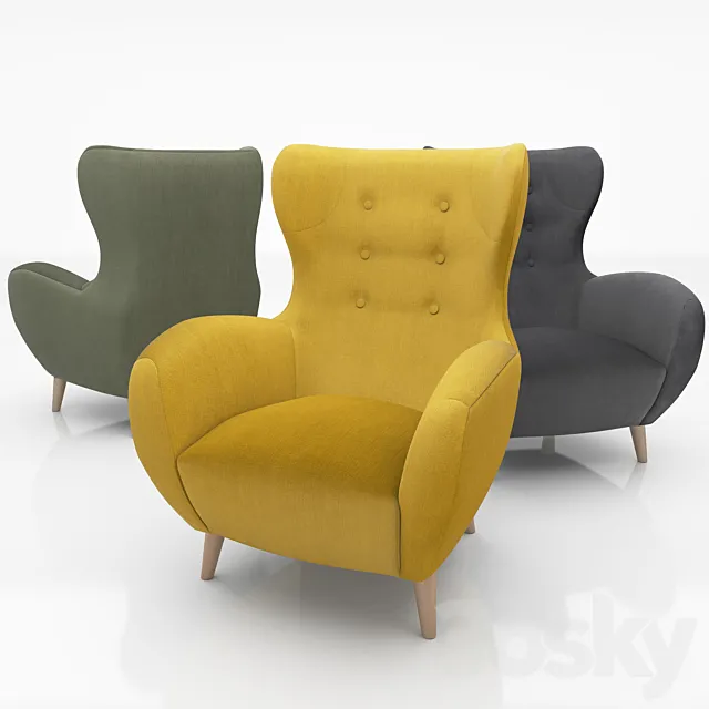 Armchair Passo Laforma 3ds Max