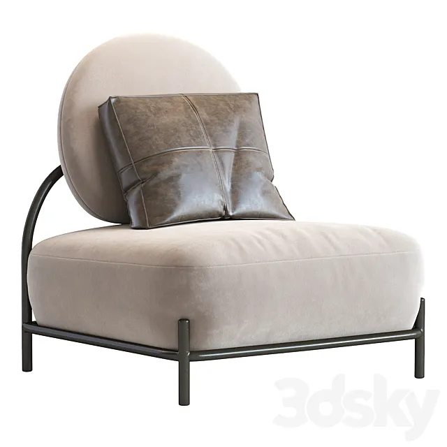 Armchair pawai 3ds Max