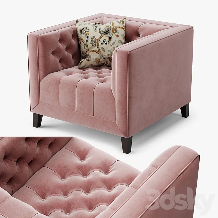 Armchair Pinkslip A 3DS Max