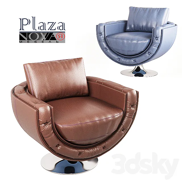 Armchair Plaza-4 factory NOVAYA furniture 3ds Max