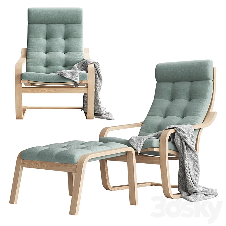 Armchair POANG by IKEA 3DS Max