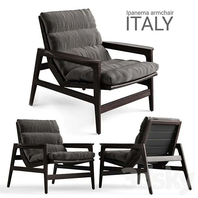 Armchair Poliform Ipanema 3DS Max Model
