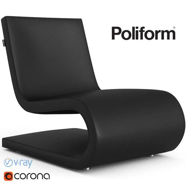 Armchair Poliform Snake 3dsMax Model