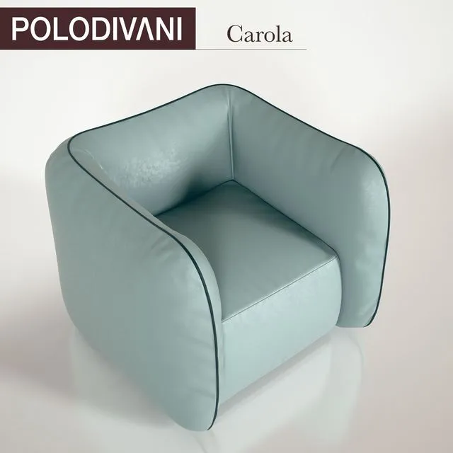 Armchair Polodivani Carola 3dsMax Model
