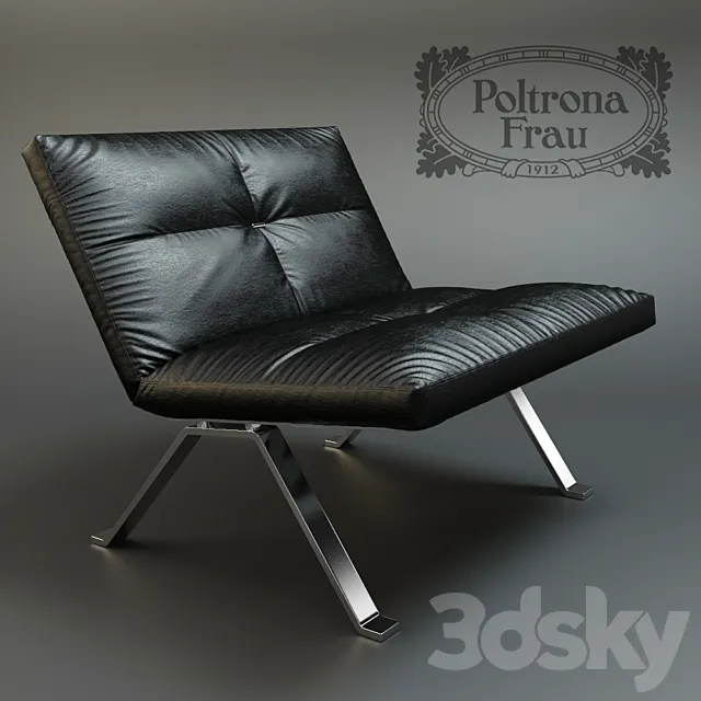 Armchair Poltrona Frau Brooklyn 3DS Max Model