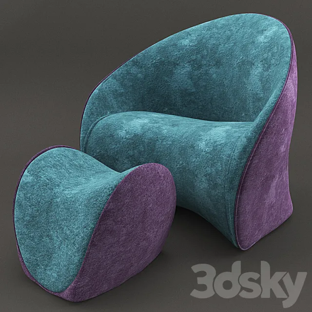 Armchair POLTRONA LE MIDI 3DSMax File