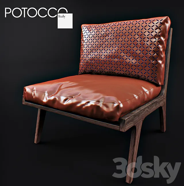 Armchair POTOCCO EGO LOUNGE 3DSMax File