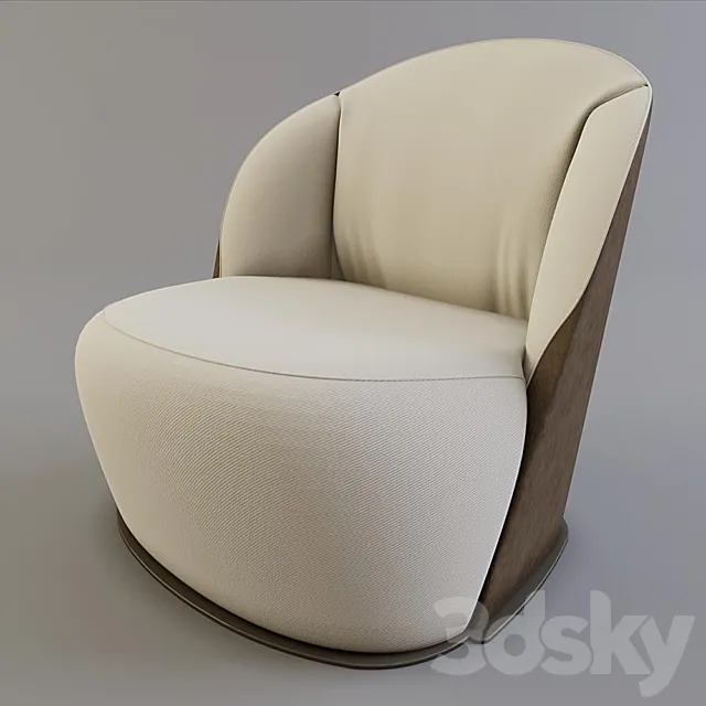 Armchair promemoria ROSASPINA 3ds Max