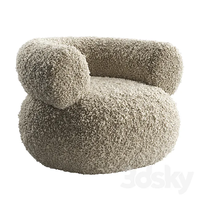 Armchair PUFFER by GOODCOLONY 3ds Max