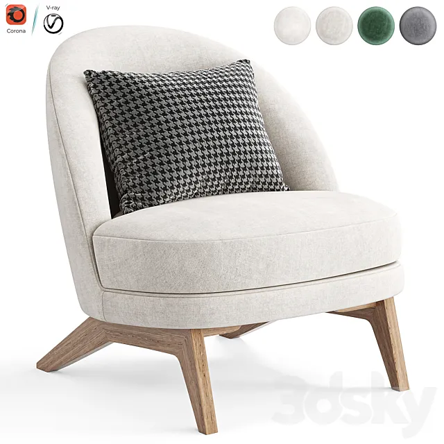 Armchair Pyle by divan ru Armchair Pyle 3ds Max