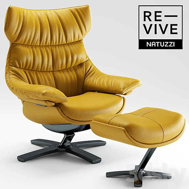 Armchair Re-vive by Natuzzi 3DS Max