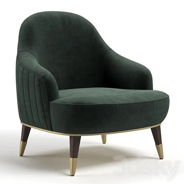 Armchair Rochebobois EDEN-ROCK 3DS Max Model