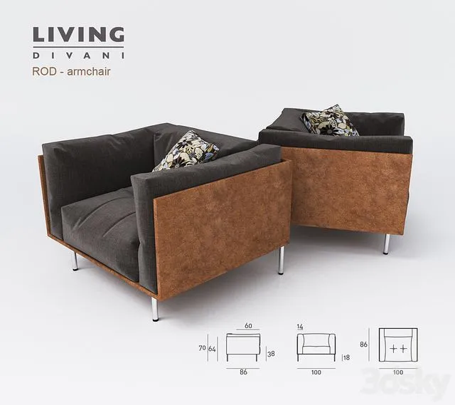 armchair ROD 3dsMax Model
