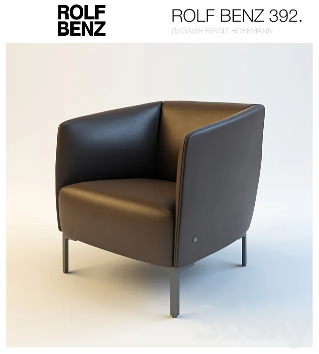 Armchair ROLF BENZ 392 3DS Max Model