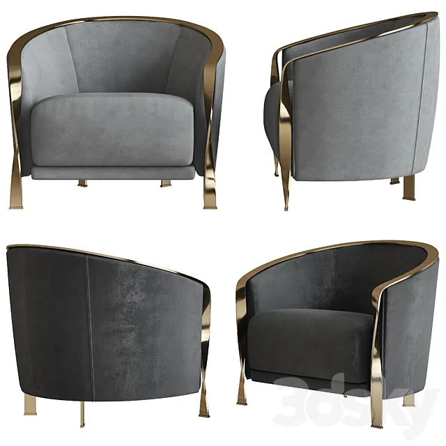 Armchair Rugiano Furniture Nella Vetrina 3ds Max