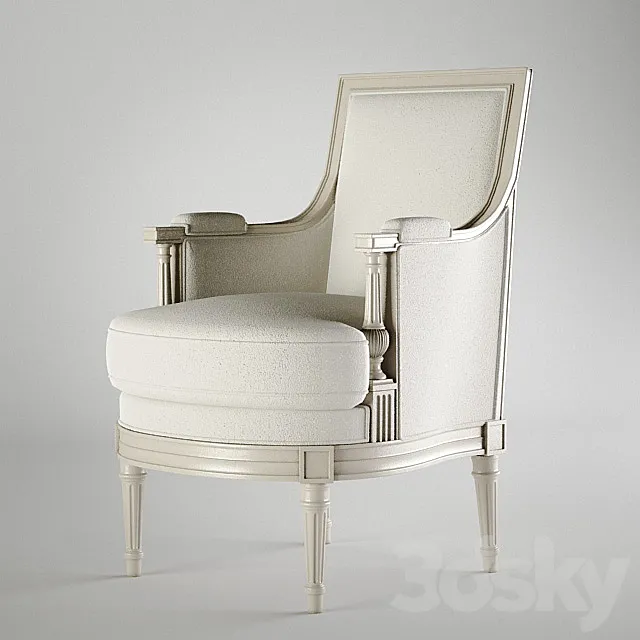 armchair salda art.8476 3DS Max Model