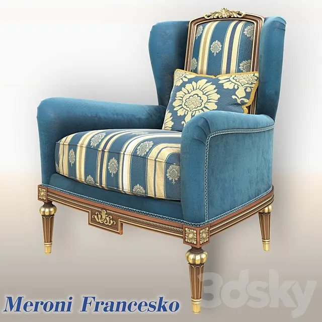 Armchair Salotti of Meroni Francesco 3ds Max