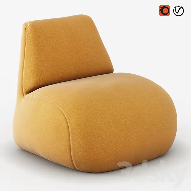 Armchair Scilla 3ds Max