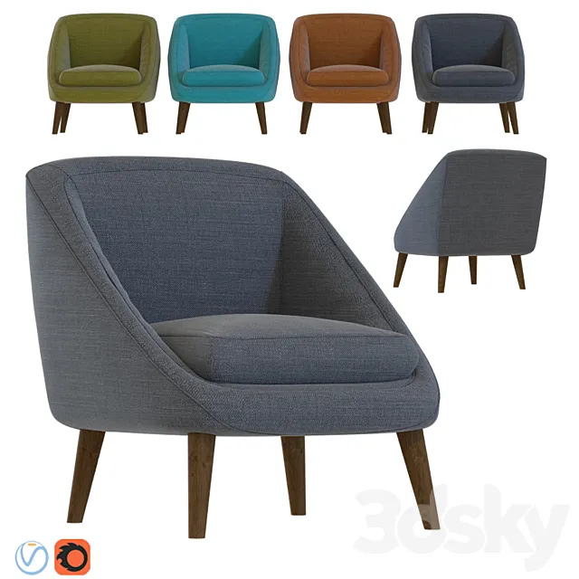 Armchair Semeon 3ds Max