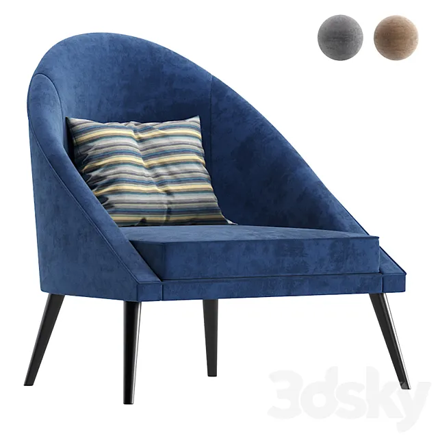 Armchair SMITT Cazarina Interiors_Кресло СМИТТ 3DS Max Model