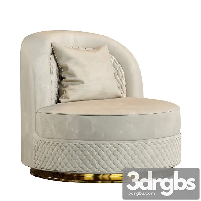 Armchair sofa round zebrano