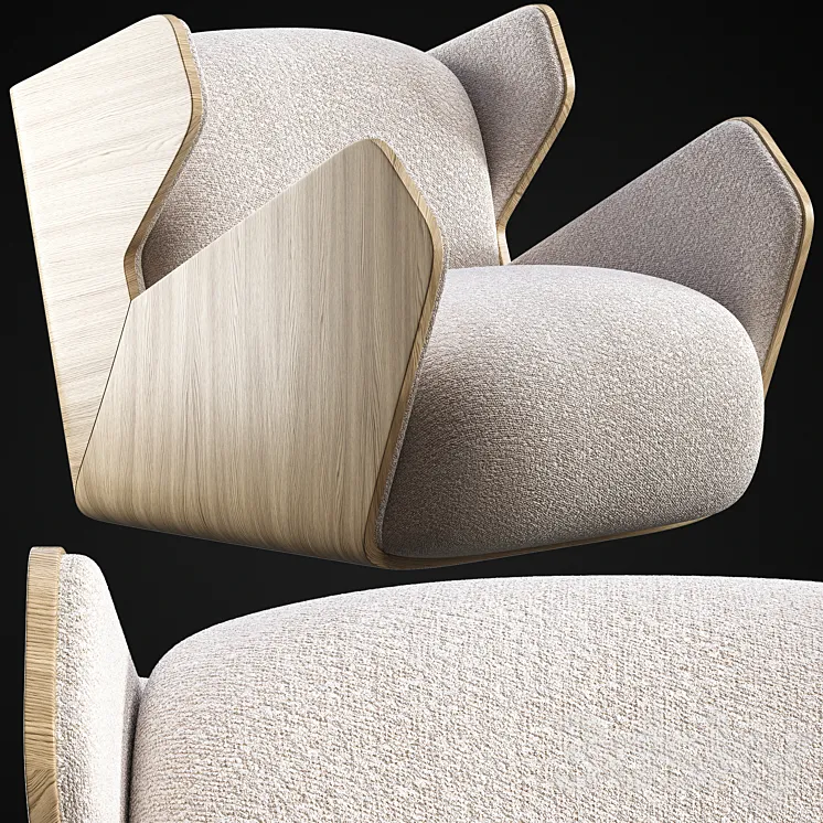 Armchair Soft Concept by Zalim Isakov 3DS Max