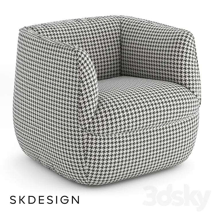 Armchair Spin 3DS Max