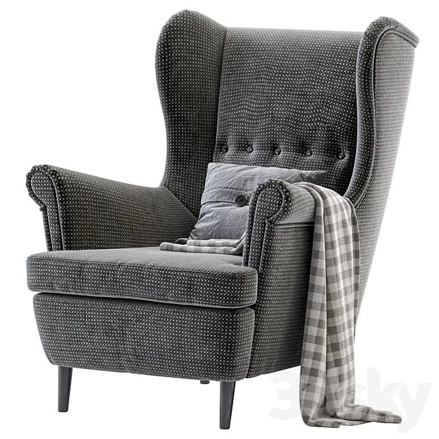 Armchair STRANDMON IKEA 3ds Max