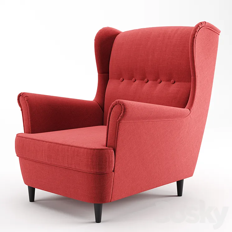 Armchair Strandmon Ikea 3DS Max