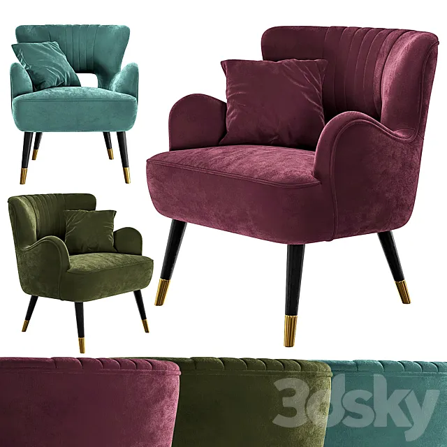 Armchair Swan 3DS Max Model