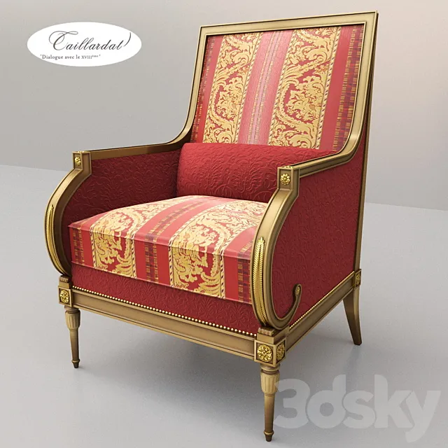 Armchair Taillardat Etienne LXVI 3DS Max Model