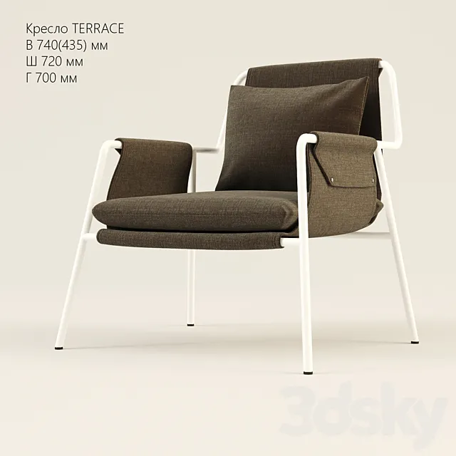 Armchair TERRACE 3DS Max Model