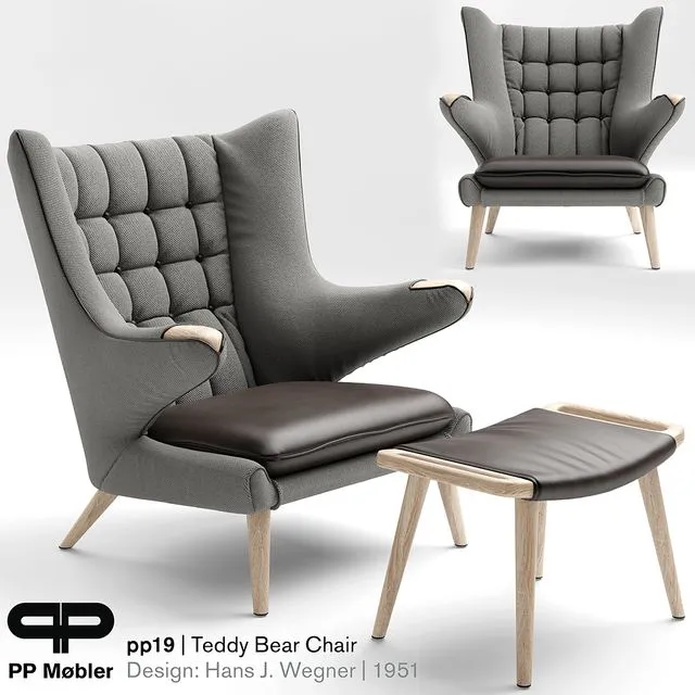 Armchair THE TEDDY BEAR CHAIR PP19 3dsMax Model