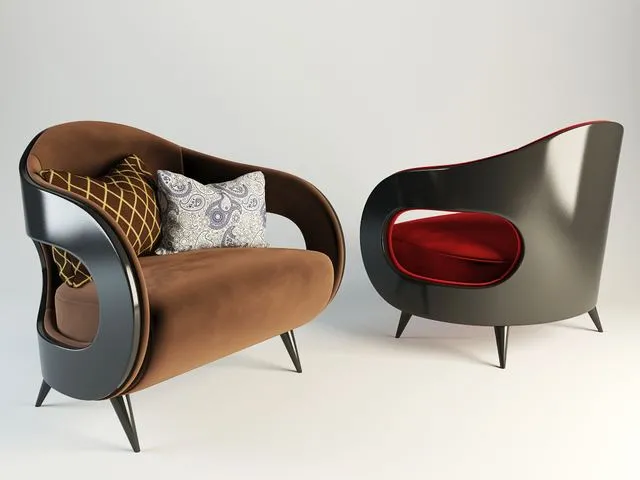 Armchair TURRI CONTEMPORARY 3dsMax Model