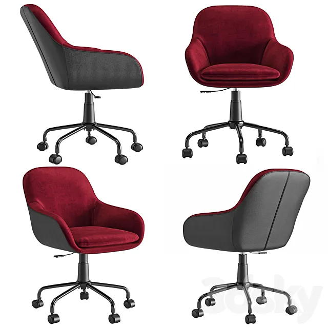 Armchair velvet 3ds Max