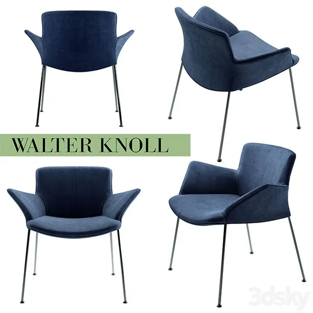 Armchair walter knoll Burgaz Chair 3dsMax Model