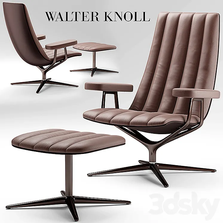 Armchair walter knoll Healey Lounge 3DS Max