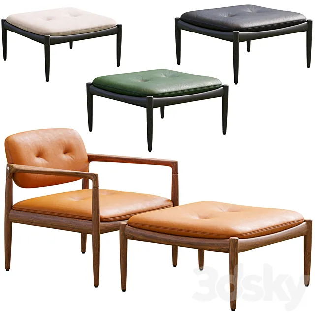 Armchair Yoko By Minotti 3ds Max