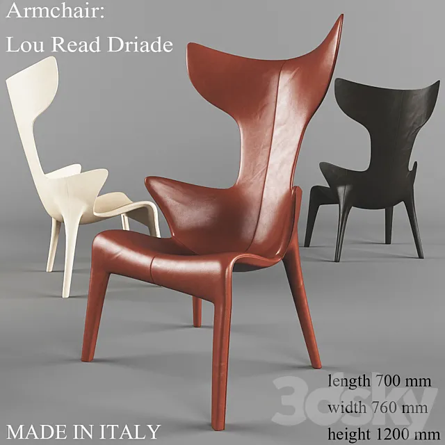 Armchair_Lou_Read_Driade 3DS Max Model